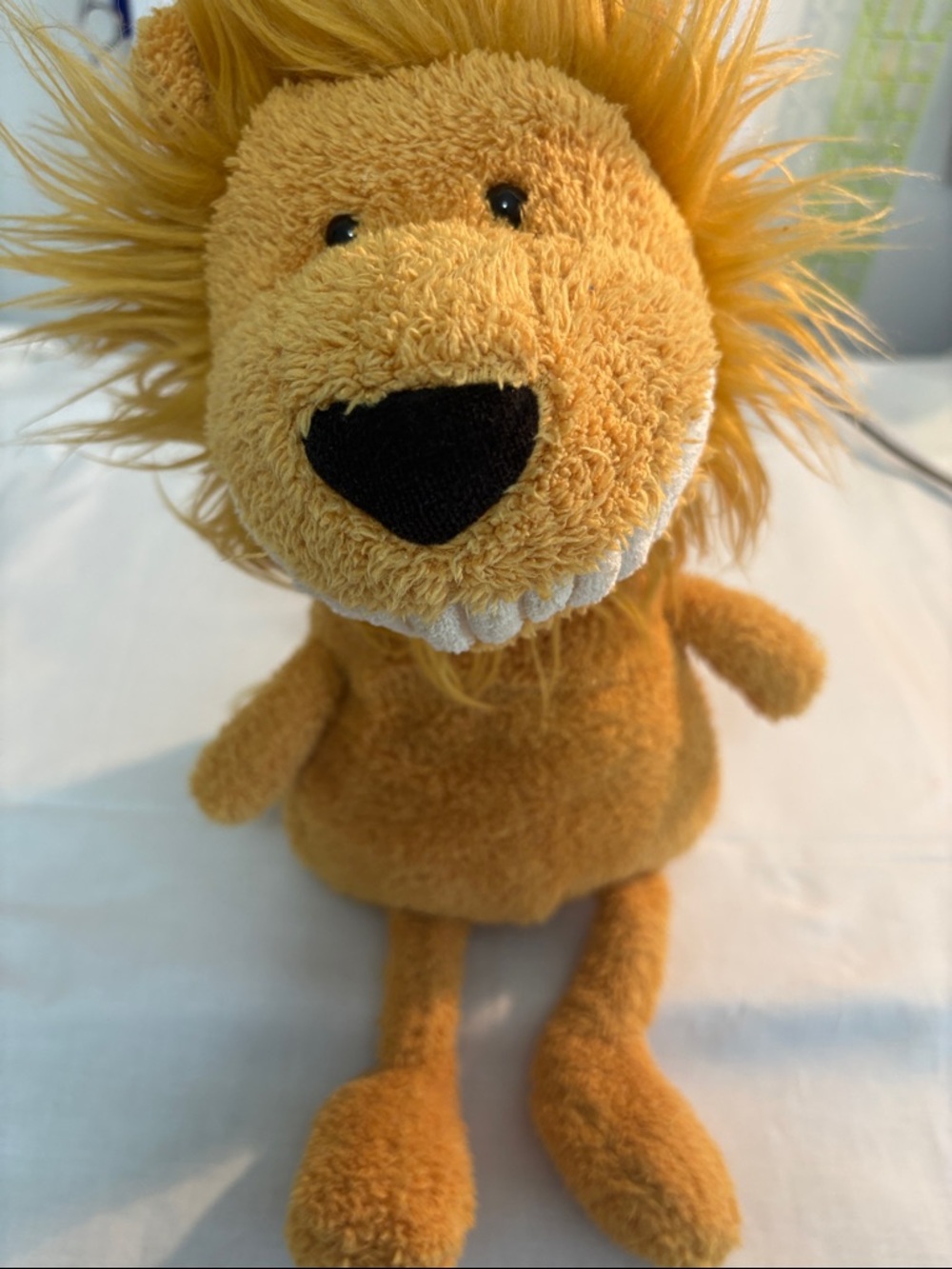 Jellycat Toothy Lion Plush Retired Stuffy Lovey, Shaggy Mane, Cheesy Grin